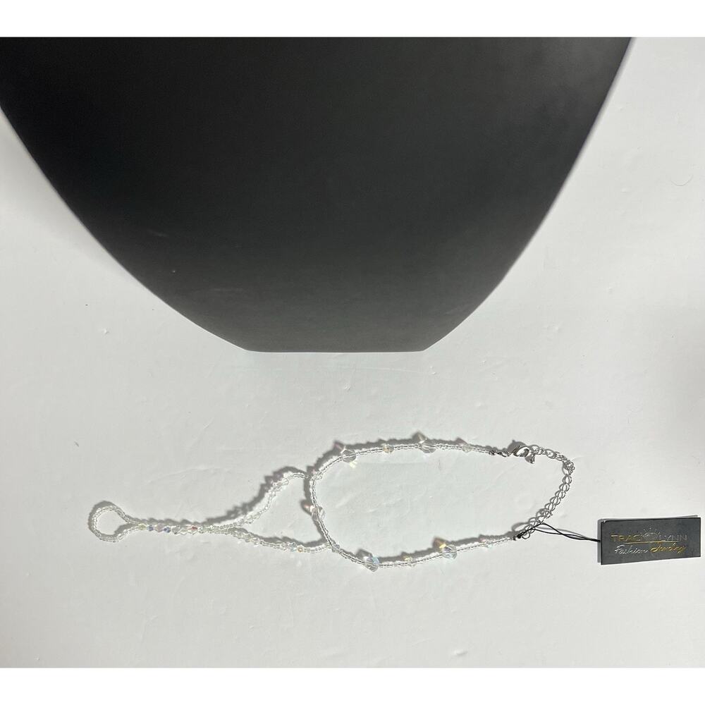 New Fetish Stretch Foot Toe Anklet Beaded Clear Beach Summer 7”-12” L